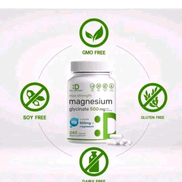 Magnesium glycinate max strength 500 mg