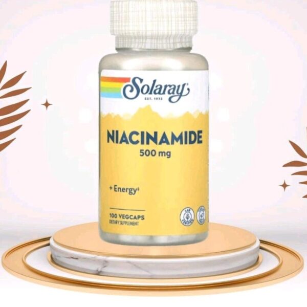 Niacinamide 500mg Solaray _ Suplemen Kesehatan Saraf dan Kulit