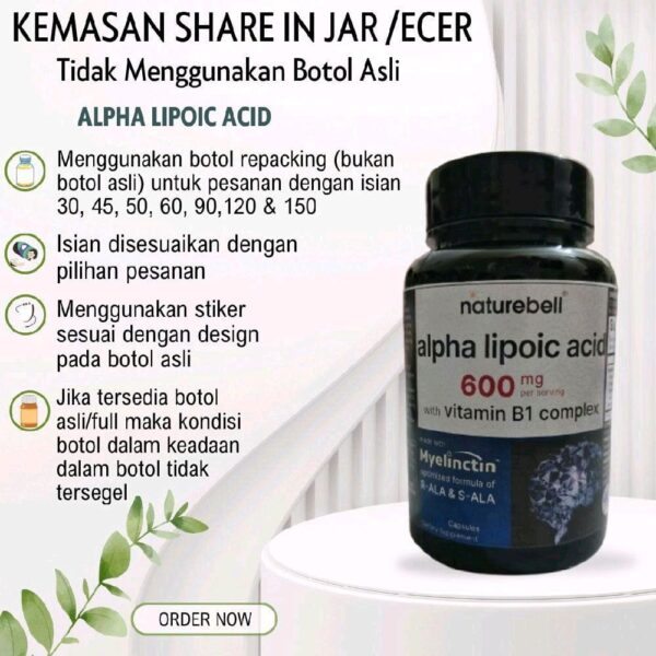 R- Alpha Lipolic Acid naturbell _ Suplemen Antioksidan untuk Diabetes