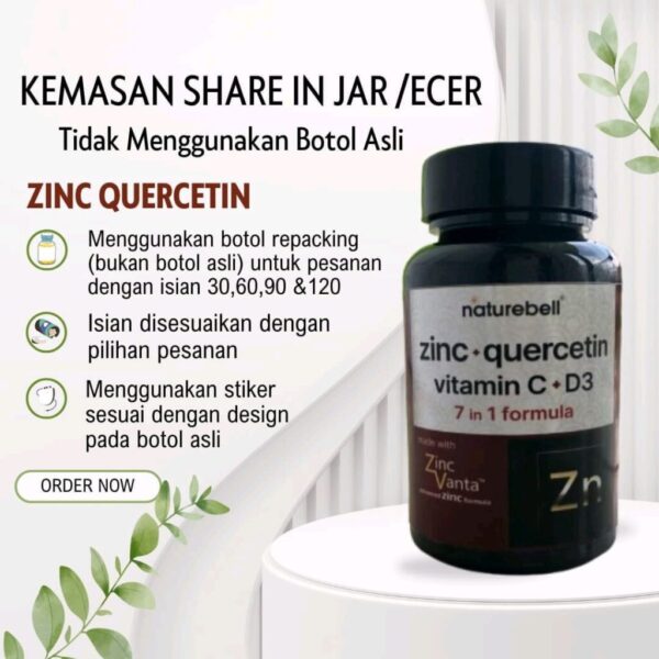 Zinc Quercentin naturbell _ Suplemen kesehatan imunitas dan alergi